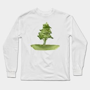 Pine tree. Watercolor Tree. Watercolor Pine, pine tree art Long Sleeve T-Shirt